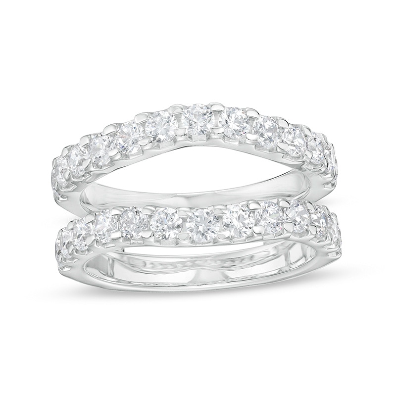 Main Image 1 of Previously Owned - 1-1/2 CT. T.W. Lab-Grown Diamond Solitaire Enhancer in 14K White Gold (F/VS2)