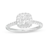 Thumbnail Image 1 of Previously Owned - 1-1/3 CT. T.W. Princess-Cut Lab-Grown Diamond Frame Engagement Ring in 14K White Gold (F/VS2)