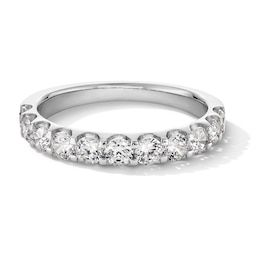 Previously Owned - 1 CT. T.W. Lab-Grown Diamond Eleven Stone Anniversary Band in 14K White Gold (F/VS2)