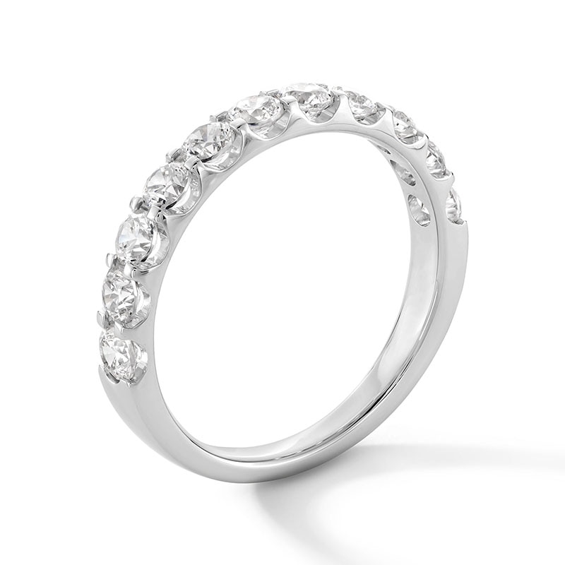 Main Image 3 of Previously Owned - 1 CT. T.W. Lab-Grown Diamond Eleven Stone Anniversary Band in 14K White Gold (F/VS2)