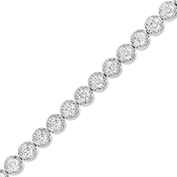 Previously Owned - 8 CT. T.w. Lab-Grown Diamond Tennis Bracelet in 10K White Gold (I/I1) – 7.25"