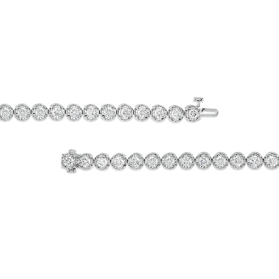 Previously Owned - 8 CT. T.w. Lab-Grown Diamond Tennis Bracelet in 10K White Gold (I/I1) – 7.25"