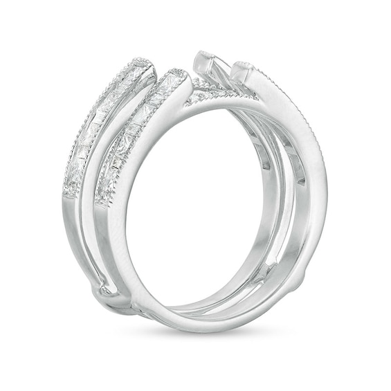 Previously Owned - 3/4 CT. T.w. Multi-Shape Diamond Solitaire Enhancer in 14K White Gold