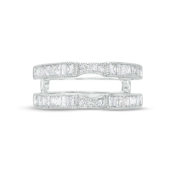 Previously Owned - 3/4 CT. T.w. Multi-Shape Diamond Solitaire Enhancer in 14K White Gold