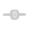 Thumbnail Image 3 of Previously Owned - Celebration Infinite™ 1 CT. T.W. Cushion-Cut Diamond Frame Engagement Ring in 14K White Gold
