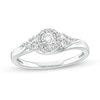 Thumbnail Image 1 of Previously Owned - 1/4 CT. T.W. Diamond Frame Tri-Sides Promise Ring in 10K White Gold