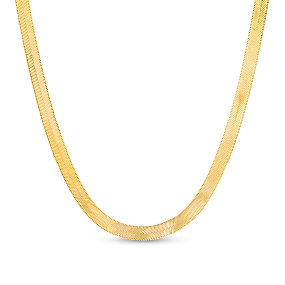 Previously Owned - 3.0mm Herringbone Chain Necklace in Solid 14K Gold - 18"