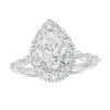 Thumbnail Image 1 of Previously Owned - Kleinfeld® x Peoples 2-1/2 CT. T.W. Pear-Shaped Lab-Grown Diamond Frame Engagement Ring in Platinum