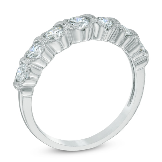 Previously Owned - 1/2 CT. T.w. Diamond Seven Stone Anniversary Band in 14K White Gold