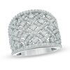 Thumbnail Image 1 of Previously Owned - 2 CT. T.W. Diamond Lattice Ring in 10K White Gold
