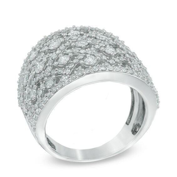 Previously Owned - 2 CT. T.w. Diamond Lattice Ring in 10K White Gold