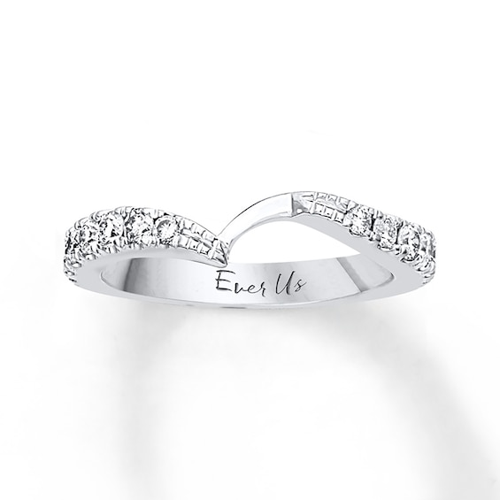 Previously Owned - Ever Us™ 5/8 CT. T.w. Diamond Contour Band in 14K White Gold