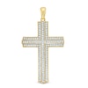 Thumbnail Image 1 of Previously Owned - 1/2 CT. T.W. Diamond Cross Necklace Charm in 10K Gold