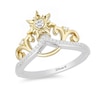 Thumbnail Image 1 of Previously Owned - Enchanted Disney Rapunzel 1/10 CT. T.W. Diamond Sun Tiara Ring in Sterling Silver and 10K Gold