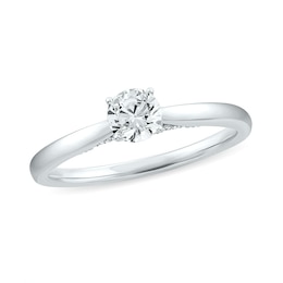 Previously Owned - 1/2 CT. T.W. Diamond Solitaire Engagement Ring in 10K White Gold