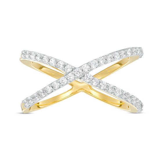 Previously Owned - 3/8 CT. T.w. Diamond Orbit Ring in 10K Gold