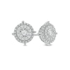 Thumbnail Image 1 of Previously Owned - 5/8 CT. T.W. Diamond Double Frame Stud Earrings in Sterling Silver