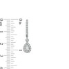 Thumbnail Image 3 of Previously Owned - 1 CT. T.W. Pear-Shaped Diamond Frame Drop Earrings in 10K White Gold