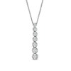 Thumbnail Image 1 of Previously Owned - Marilyn Monroe™ Collection 1/3 CT. T.W. Diamond Graduated Drop Pendant in 10K White Gold