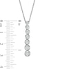 Thumbnail Image 2 of Previously Owned - Marilyn Monroe™ Collection 1/3 CT. T.W. Diamond Graduated Drop Pendant in 10K White Gold