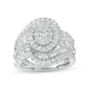 Thumbnail Image 1 of Previously Owned - 1-1/2 CT. T.W. Oval Multi-Diamond Swirl Bypass Ring in 10K White Gold