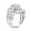 Thumbnail Image 3 of Previously Owned - 1-1/2 CT. T.W. Oval Multi-Diamond Swirl Bypass Ring in 10K White Gold