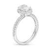 Thumbnail Image 3 of Previously Owned - 1-1/2 CT. T.W. Oval Lab-Grown Diamond Frame Engagement Ring in 14K White Gold (F/VS2)