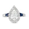 Thumbnail Image 4 of Previously Owned - Vera Wang Love Collection 2-1/6 CT. T.W. Pear Lab-Grown Diamond Engagement Ring in 14K White Gold