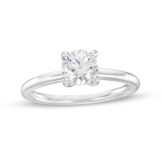 Previously Owned - 1 CT. Lab-Grown Diamond Solitaire Engagement Ring in 14K White Gold (I/Si2)