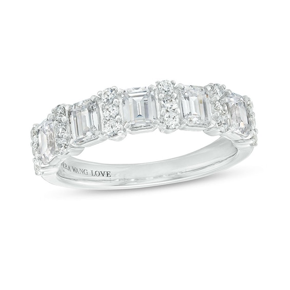 Previously Owned - Vera Wang Love Collection 1-1/2 CT. T.w. Lab-Grown Diamond Anniversary Band in 14K White Gold