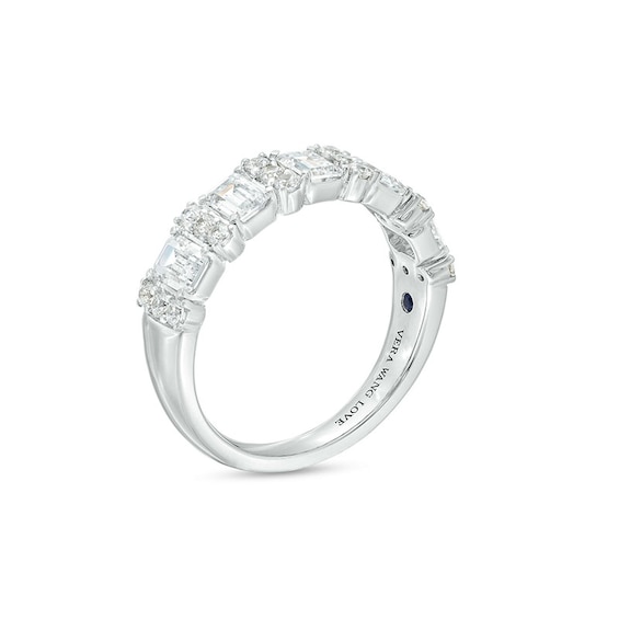 Previously Owned - Vera Wang Love Collection 1-1/2 CT. T.w. Lab-Grown Diamond Anniversary Band in 14K White Gold