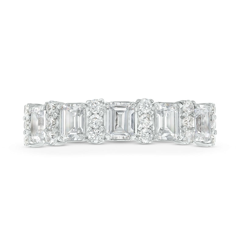 Main Image 4 of Previously Owned - Vera Wang Love Collection 1-1/2 CT. T.W. Lab-Grown Diamond Anniversary Band in 14K White Gold