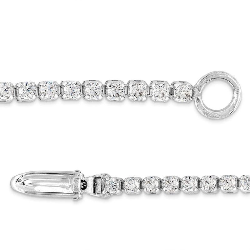 Main Image 2 of Previously Owned - 1 CT. T.W. Lab-Grown Diamond Tennis Bracelet in 14K White Gold (F/SI2)