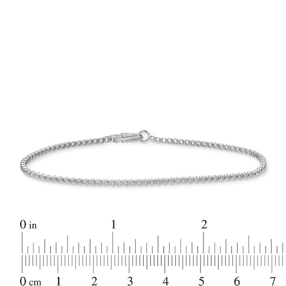 Previously Owned - 1 CT. T.w. Lab-Grown Diamond Tennis Bracelet in 14K White Gold (F/Si2)