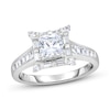 Thumbnail Image 1 of Previously Owned - 1-7/8 CT. T.W. Princess-Cut Diamond Frame Engagement Ring in 14K White Gold