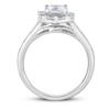 Thumbnail Image 2 of Previously Owned - 1-7/8 CT. T.W. Princess-Cut Diamond Frame Engagement Ring in 14K White Gold