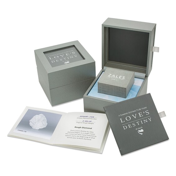 Previously Owned - Love's Destiny by Peoples 2 CT. T.w. Diamond Three Stone Engagement Ring in 14K White Gold (I/I1)