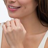 Thumbnail Image 2 of Previously Owned - 1/4 CT. T.W. Baguette and Round Diamond Alternating Anniversary Band in 14K White Gold