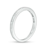 Thumbnail Image 3 of Previously Owned - 1/4 CT. T.W. Baguette and Round Diamond Alternating Anniversary Band in 14K White Gold
