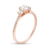 Thumbnail Image 3 of Previously Owned - 3/4 CT. T.W. Diamond Three Stone Engagement Ring in 14K Rose Gold