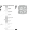 Thumbnail Image 2 of Previously Owned - 1/2 CT. T.W. Multi-Diamond Diamond Cushion Frame Stud Earrings in 10K White Gold