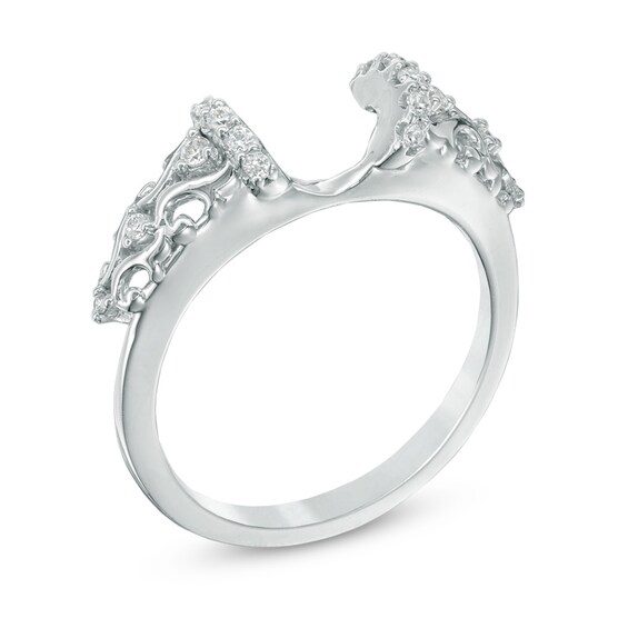 Previously Owned - 1/6 CT. T.w. Diamond Solitaire Enhancer in 14K White Gold