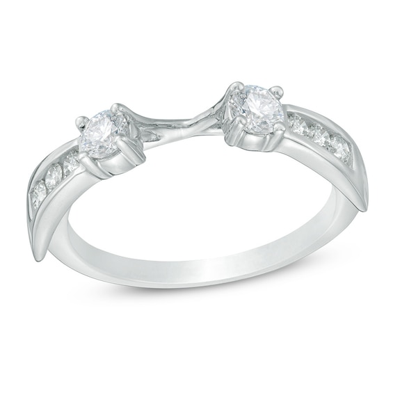Previously Owned - 1/2 CT. T.w. Diamond Solitaire Enhancer in 14K White Gold