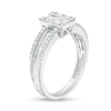 Thumbnail Image 3 of Previously Owned - 1/2 CT. T.W. Baguette Multi-Diamond Diamond Multi-Row Engagement Ring in 10K White Gold