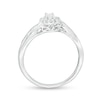 Thumbnail Image 2 of Previously Owned - 1/4 CT. T.W. Diamond Frame Crossover Shank Promise Ring in 10K White Gold