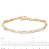 Thumbnail Image 4 of Previously Owned - 2 CT. T.W. Baguette and Round Multi-Diamond Diamond Infinity Link Bracelet in 10K Gold - 7.25"