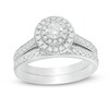 Thumbnail Image 1 of Previously Owned - 1 CT. T.W. Diamond Double Frame Bridal Set in 10K White Gold