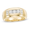 Thumbnail Image 1 of Previously Owned - 5/8 CT. T.W. Diamond Three Stone Collar Ring in 10K Gold