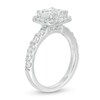Thumbnail Image 3 of Previously Owned - 1-7/8 CT. T.W. Quad Princess-Cut Diamond Cushion Frame Engagement Ring in 14K White Gold