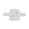 Thumbnail Image 4 of Previously Owned - 1-7/8 CT. T.W. Quad Princess-Cut Diamond Cushion Frame Engagement Ring in 14K White Gold